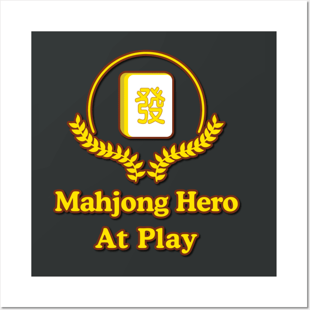 MAHJONG HERO AT PLAY_mahjong tiles Wall Art by jessie848v_tw